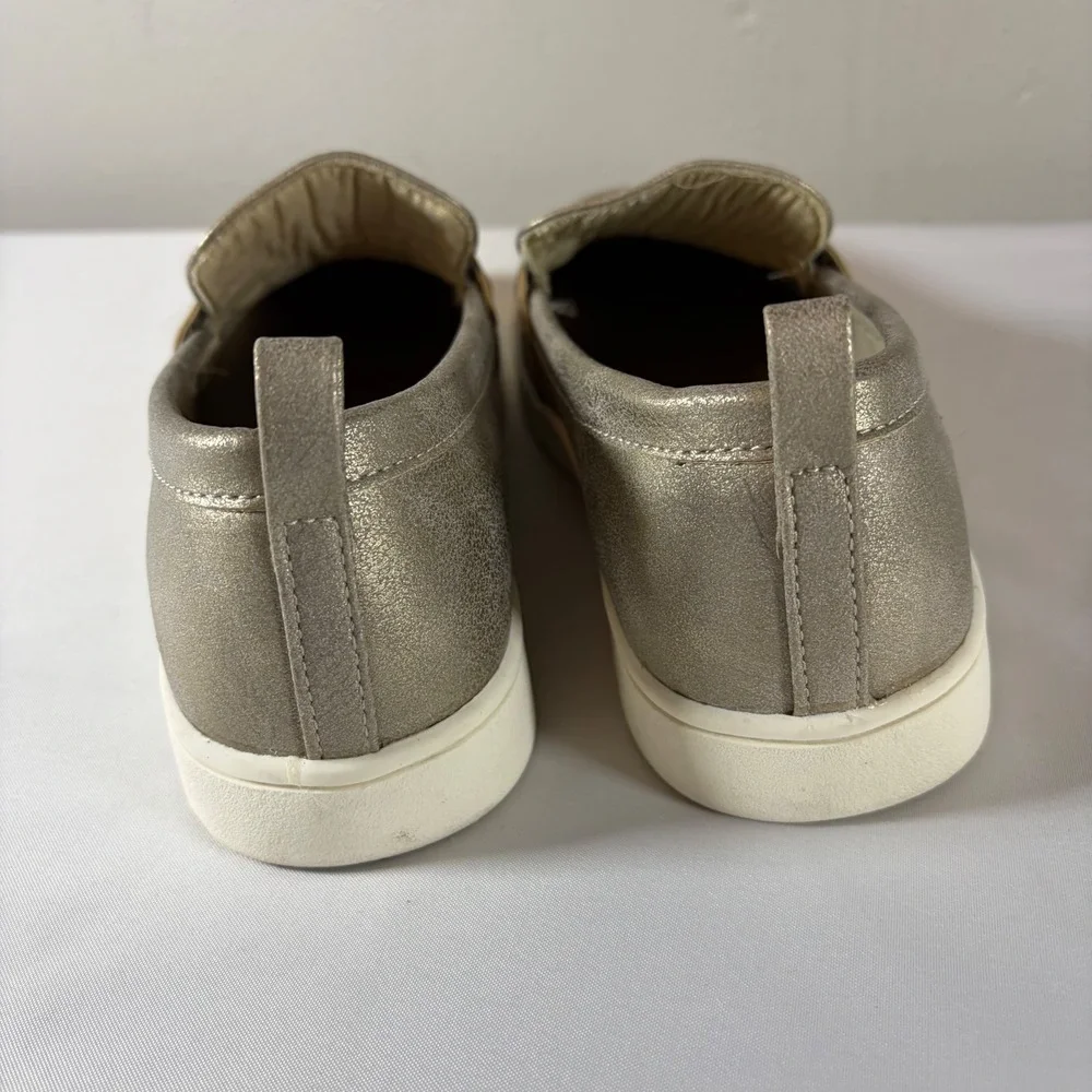 Tommy Bahama Venus Metallic Gold Penny Loafer Platform Sneakers Womens 8.5 M